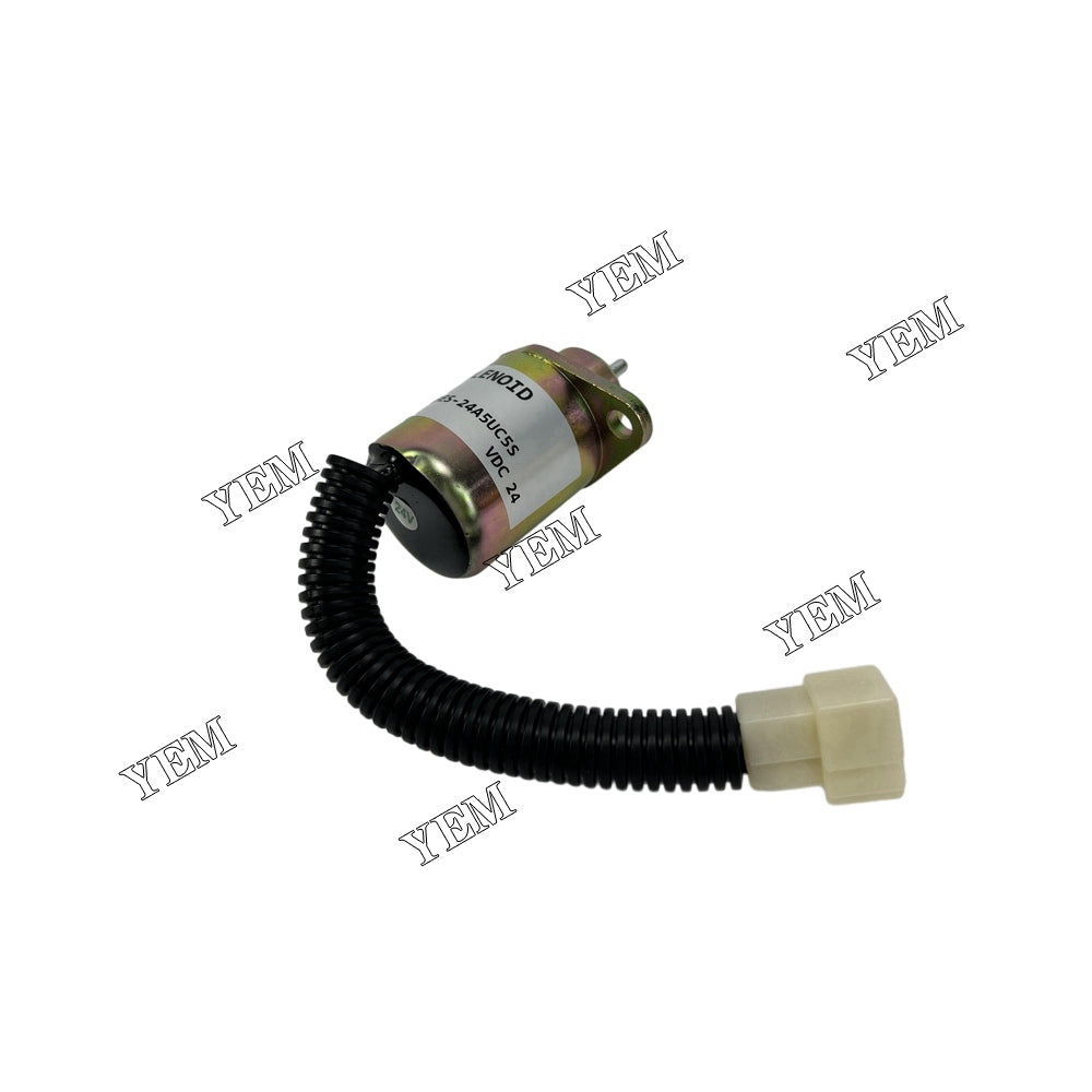 For Kubota Engine D905 Stop Solenoid YK180B-24V 1503ES-24A5UC5S 17454-60010 SA-4569-T YEMPARTS