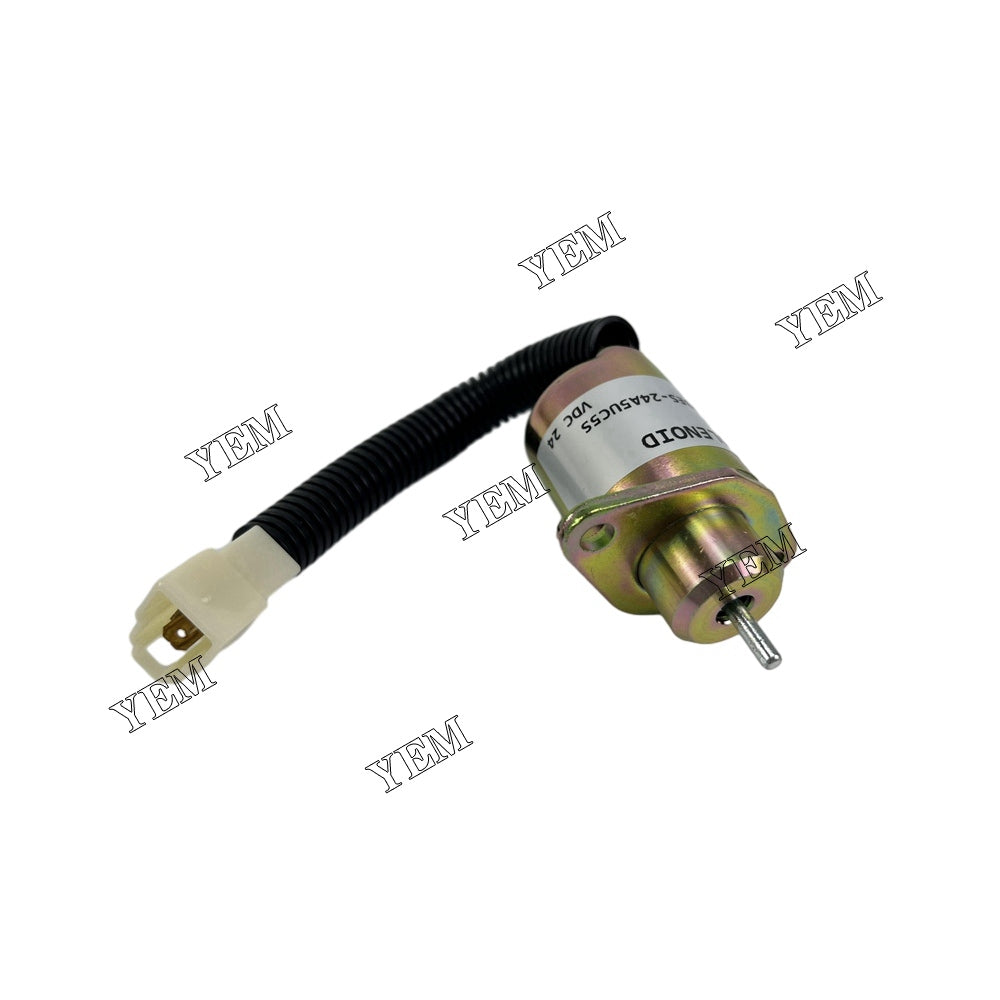 For Kubota Engine D1005 Stop Solenoid YK180B-24V 1503ES-24A5UC5S 17454-60010 SA-4569-T YEMPARTS