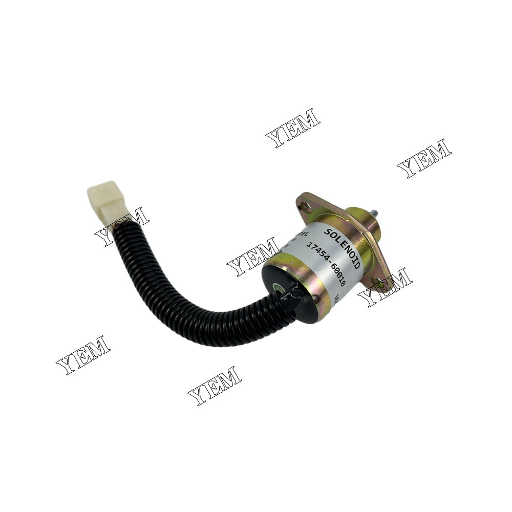 For Kubota Engine D1105 Stop Solenoid YK180B-12V SA-4569-T 1503ES-12A5UC5S 17454-60010 17594-60014 YEMPARTS