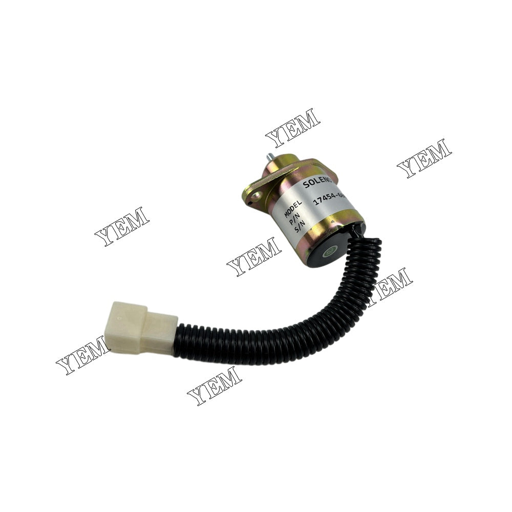 Stop Solenoid YK180B-12V SA-4569-T 1503ES-12A5UC5S 17454-60010 17594-60014 For Kubota Engine D1005 YEMPARTS