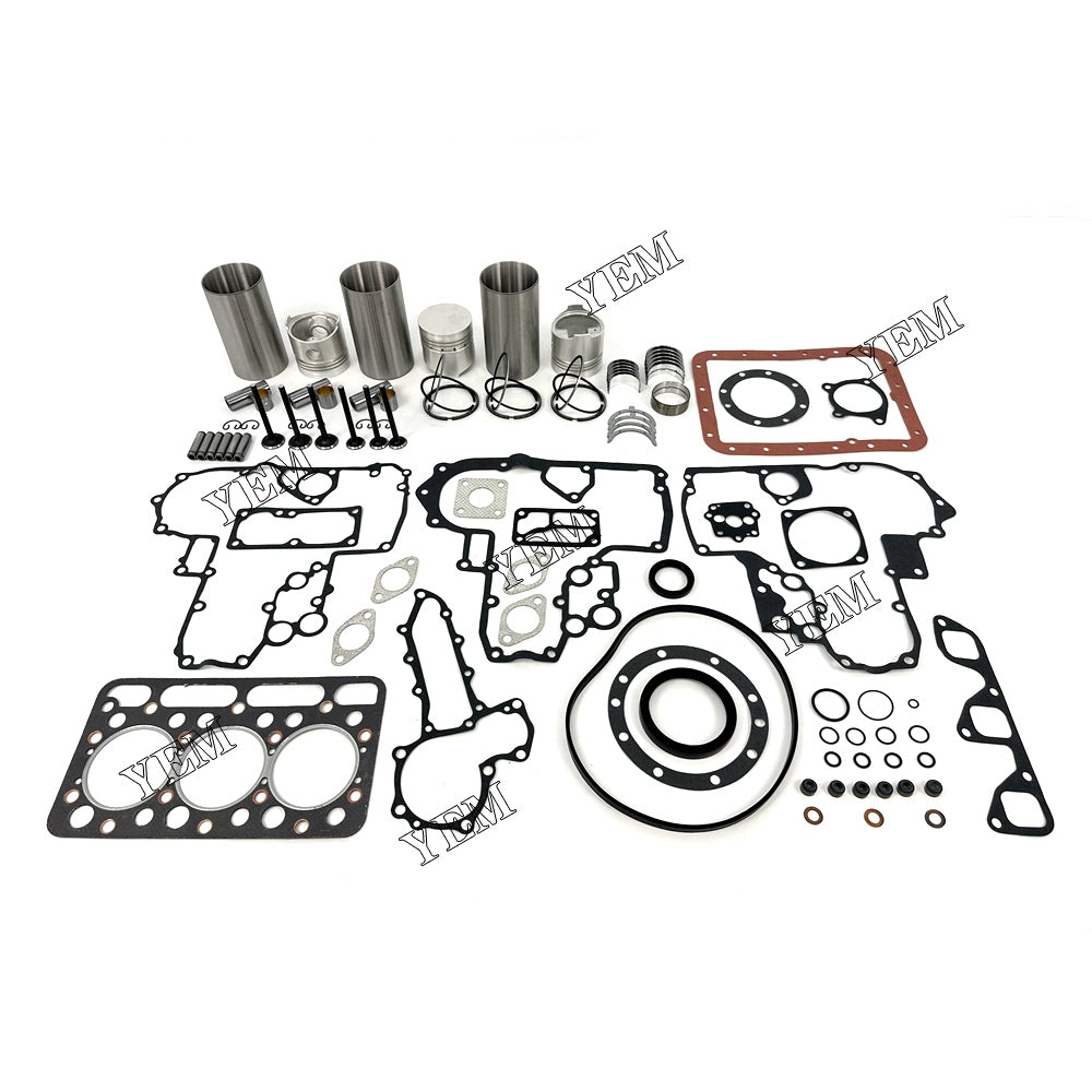 For Kubota Engine D1301 Engine Overhaul Rebuild Kit With Gasket Bearing Valve Set YEMPARTS