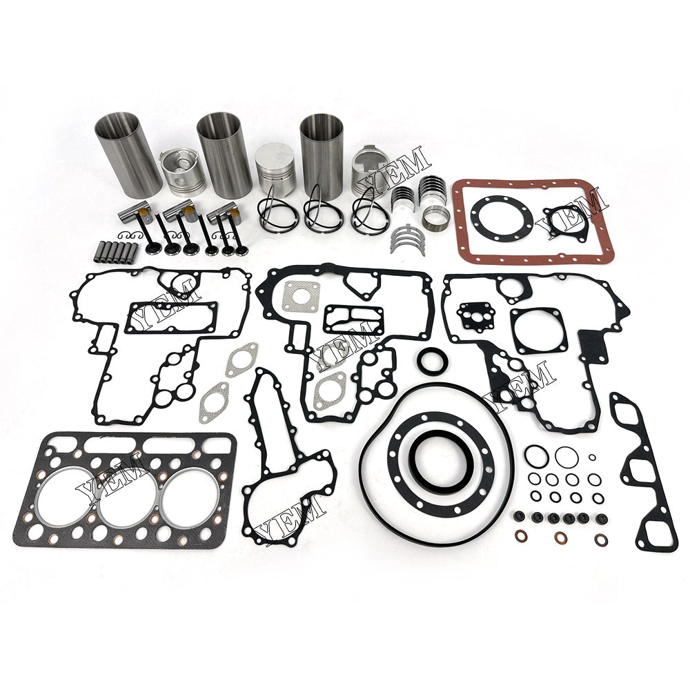 For Kubota Engine D1301 Engine Overhaul Rebuild Kit With Gasket Bearing Valve Set YEMPARTS