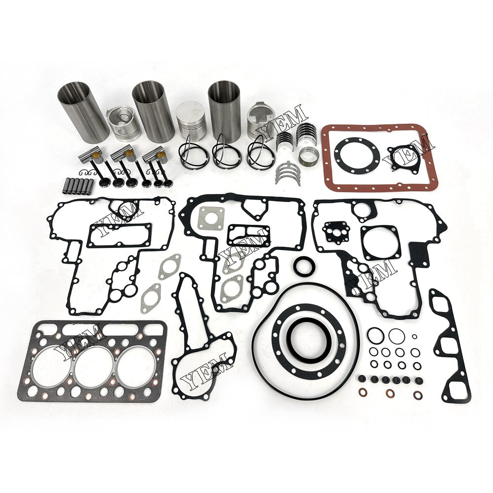 For Kubota Engine D1301 Engine Overhaul Rebuild Kit With Gasket Bearing Valve Set YEMPARTS