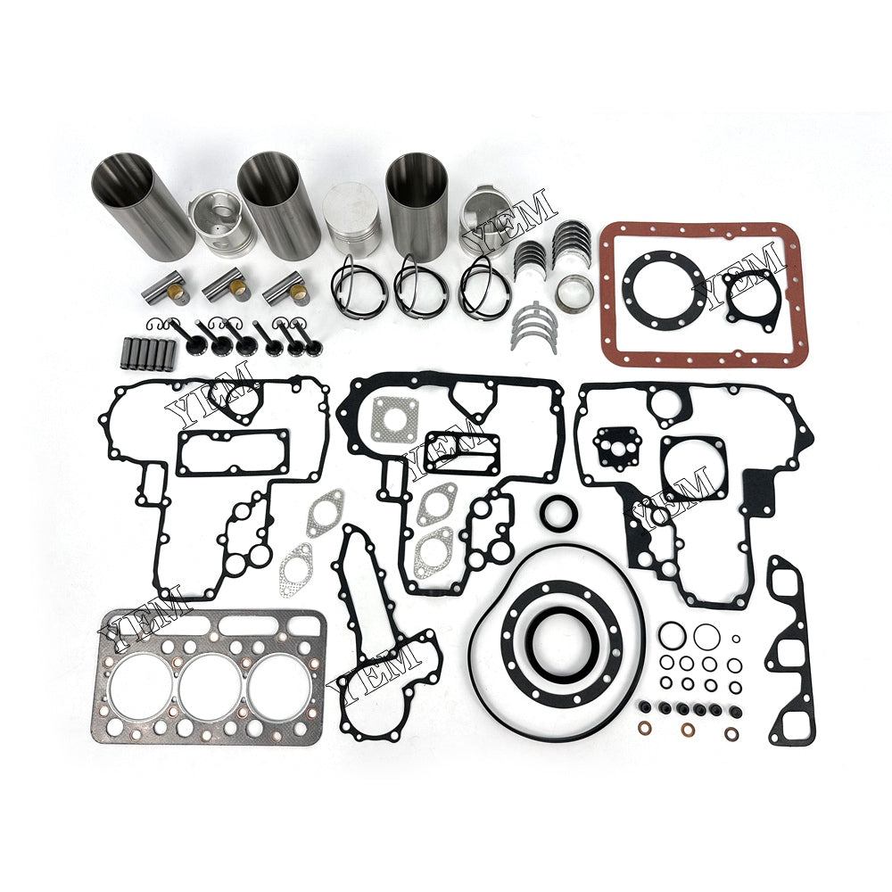 For Kubota Engine D1301 Engine Overhaul Rebuild Kit With Gasket Bearing Valve Set YEMPARTS